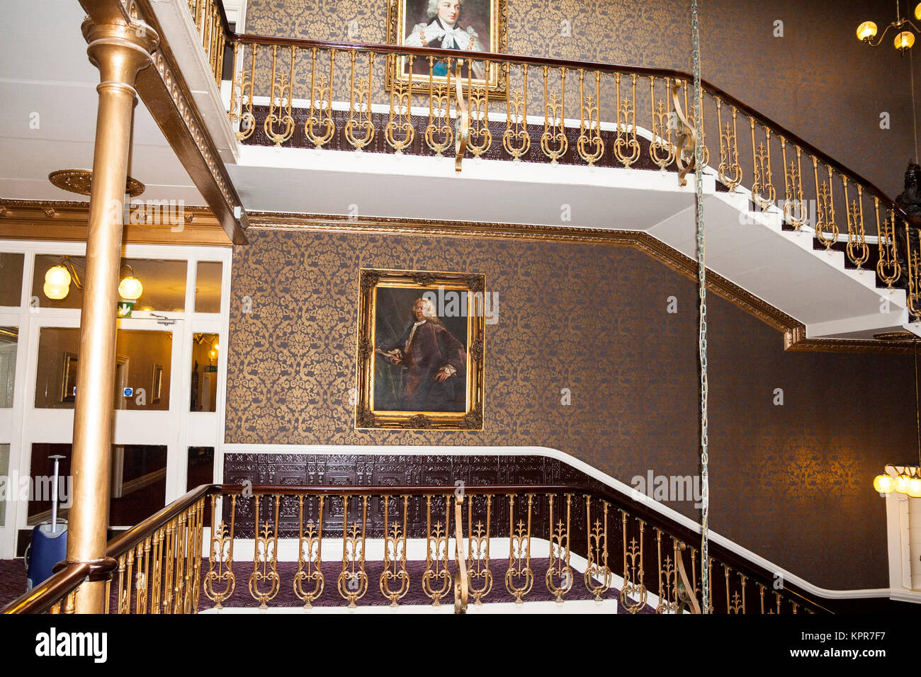Best Western Queen Hotel Chester, lobby, scale, scale, Chester Regno Unito Foto Stock