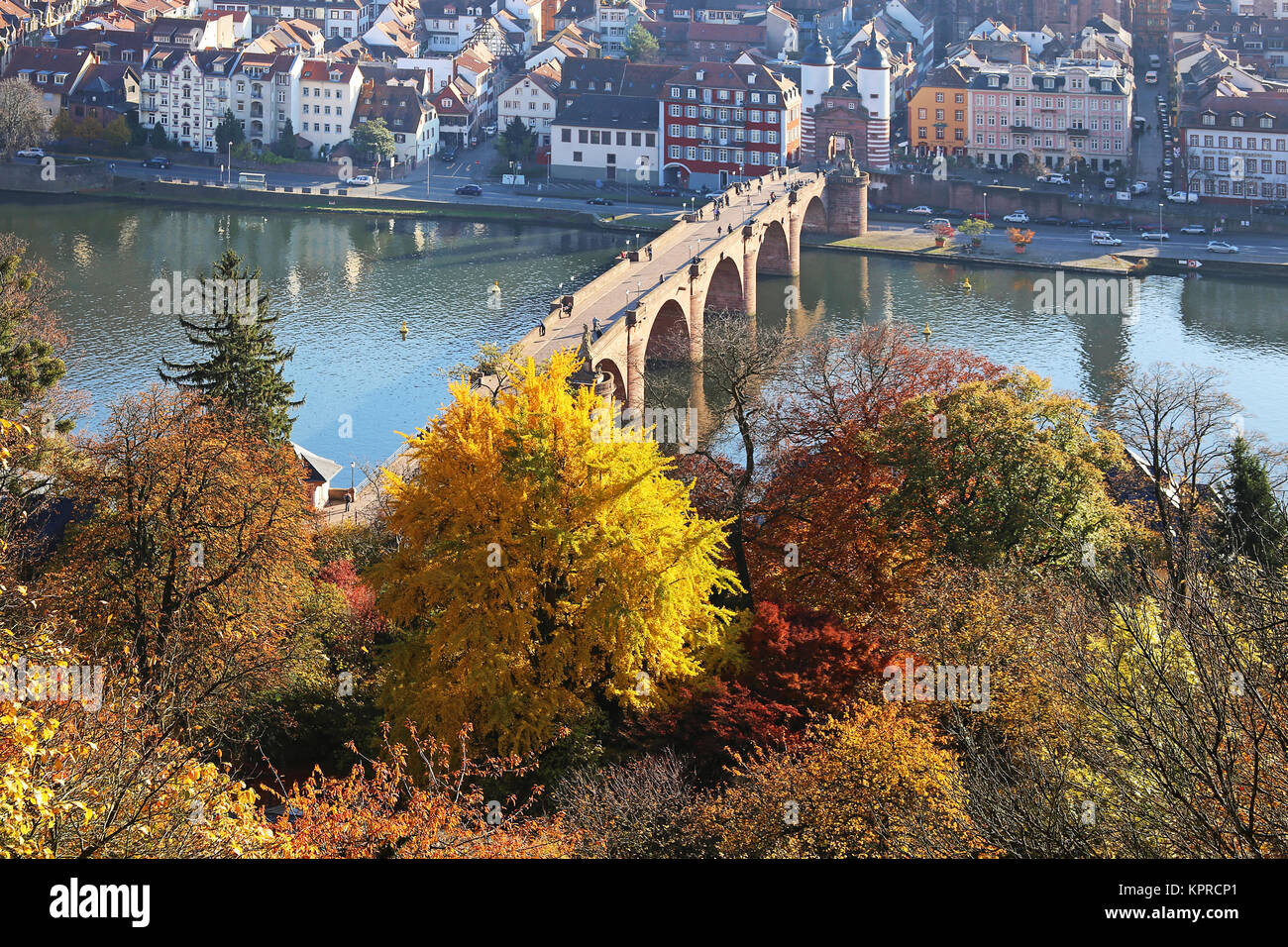 Heidelberg all'inizio di novembre 2015 Foto Stock