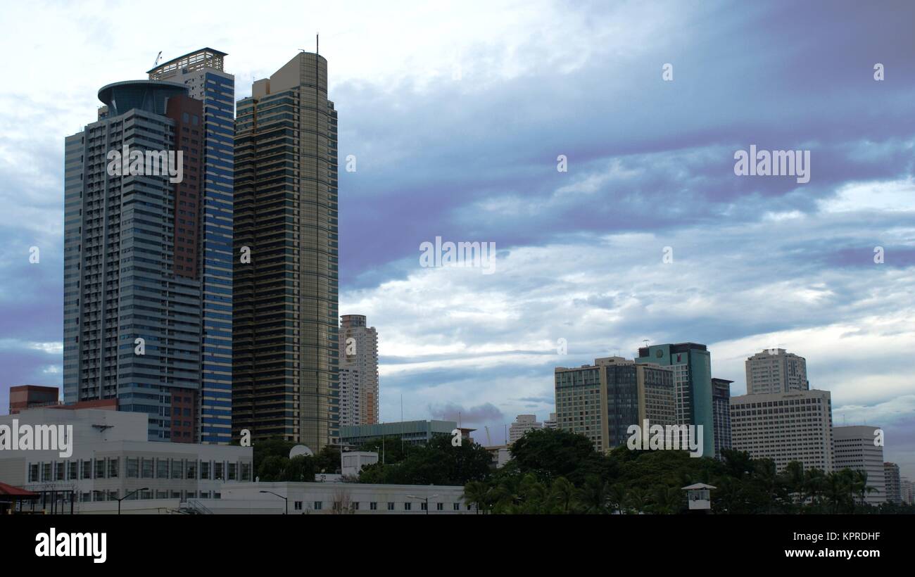 City Center a Manila nelle Filippine Foto Stock