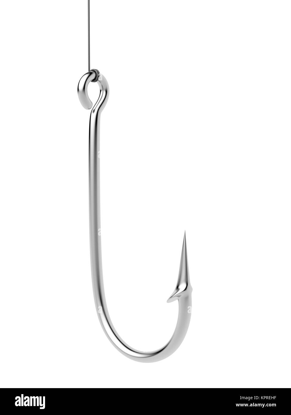 Acciaio gancio di pesca Foto Stock