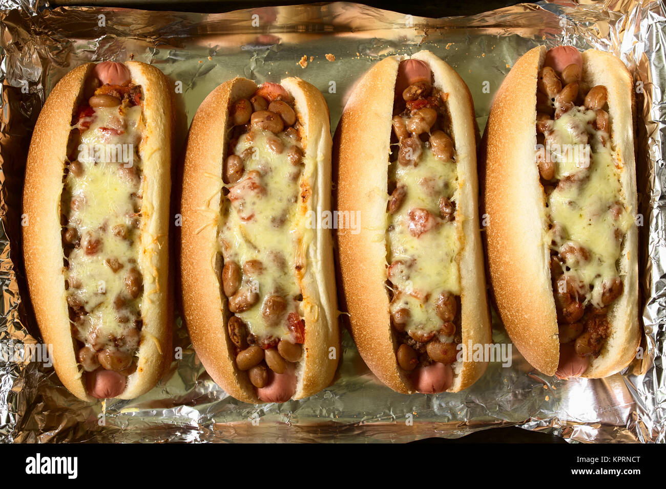 Peperoncino cotta Hot Dog Foto Stock