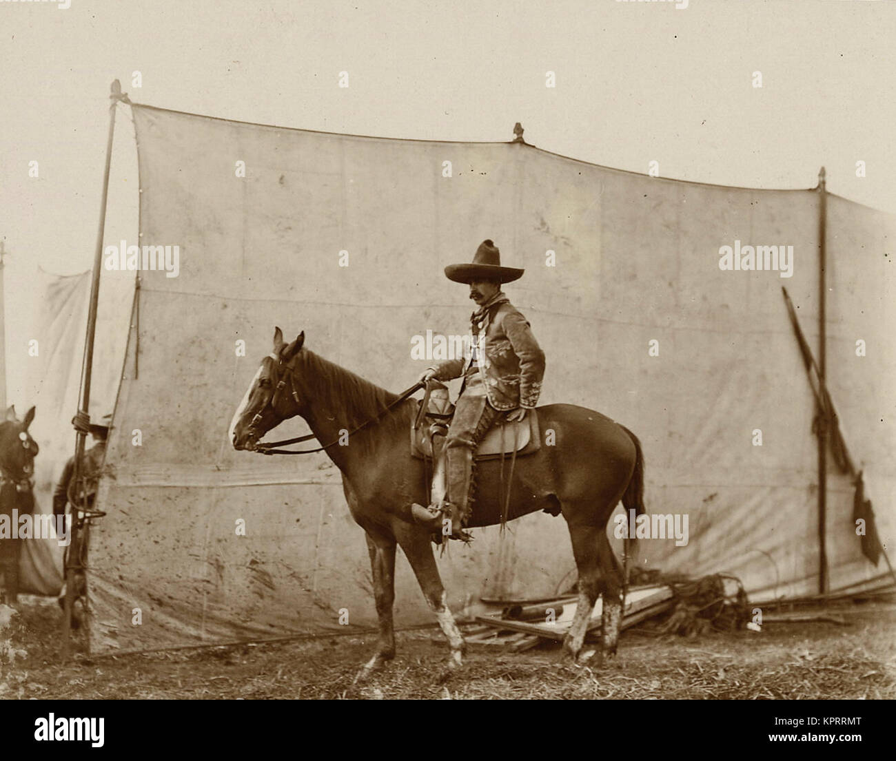 Vaquero messicana con il Wild West Show Foto Stock