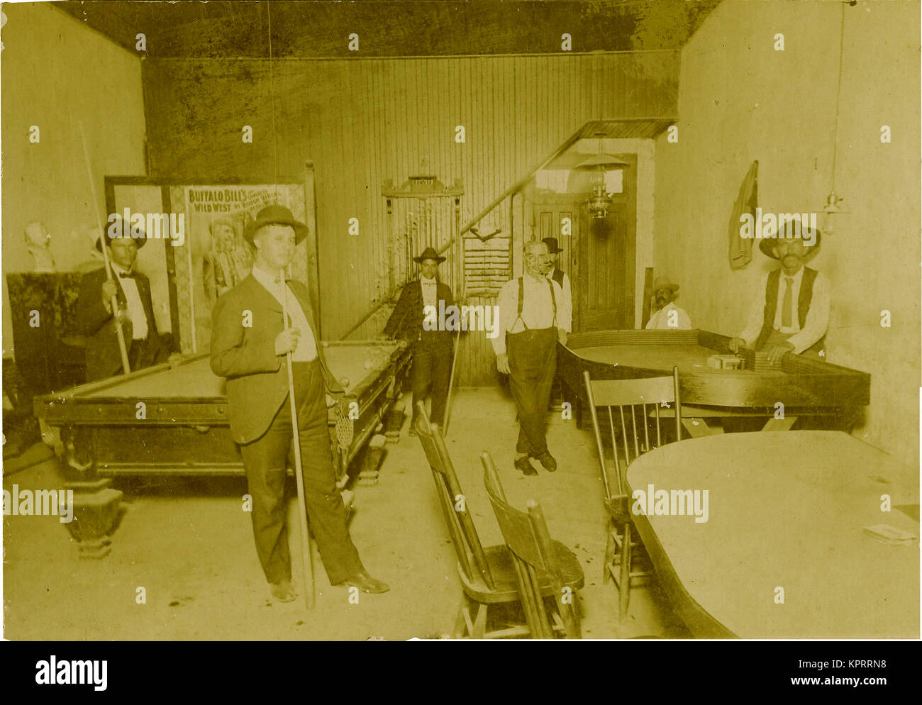 Saloon, Gambling Hall & Poster di Buffalo Bill, 1915 Foto Stock
