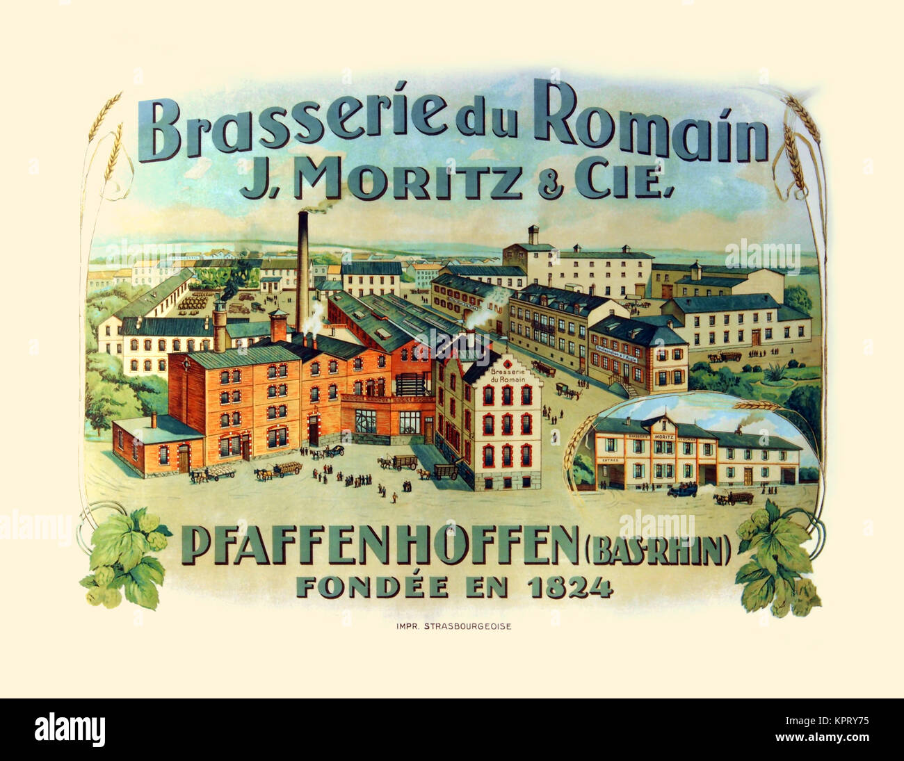 La Brasserie du Romain J. moritz & Cie. Foto Stock