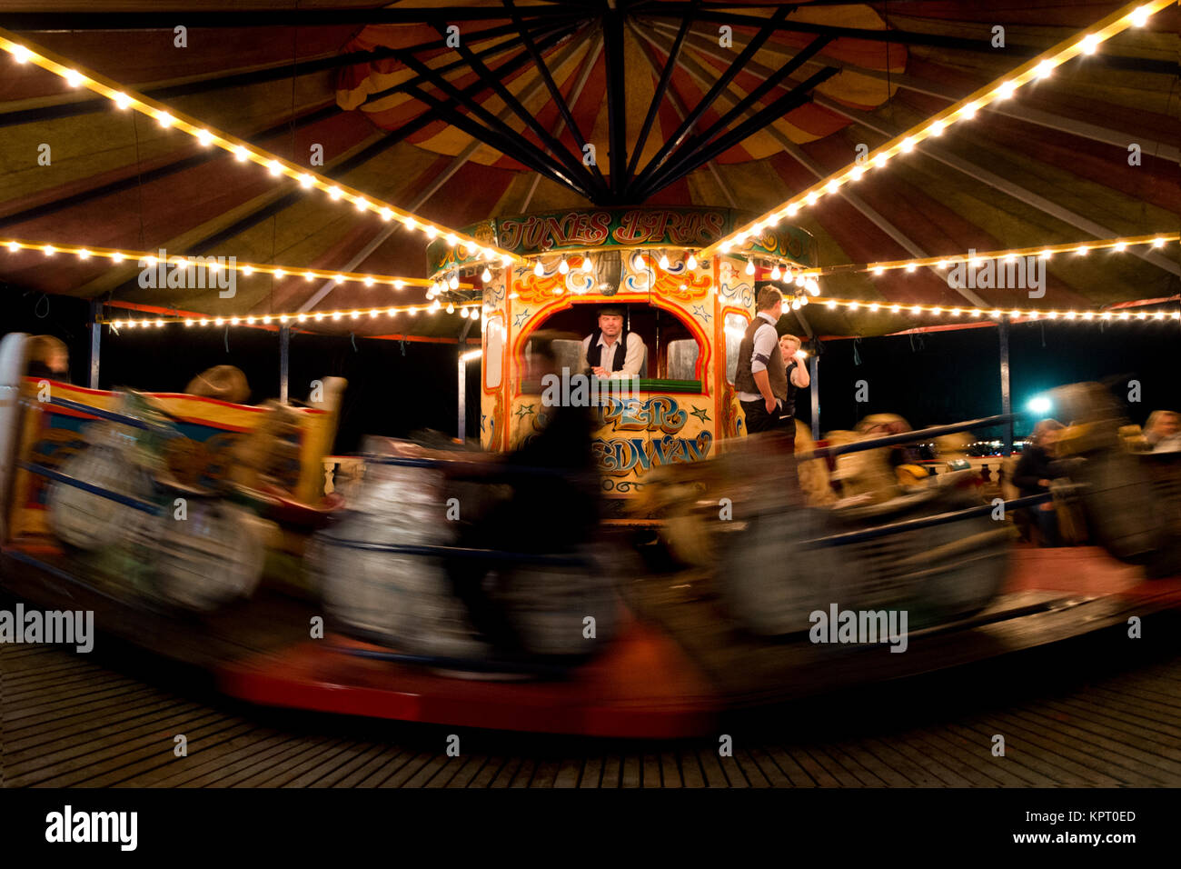 Vintage Fairground Ride Foto Stock