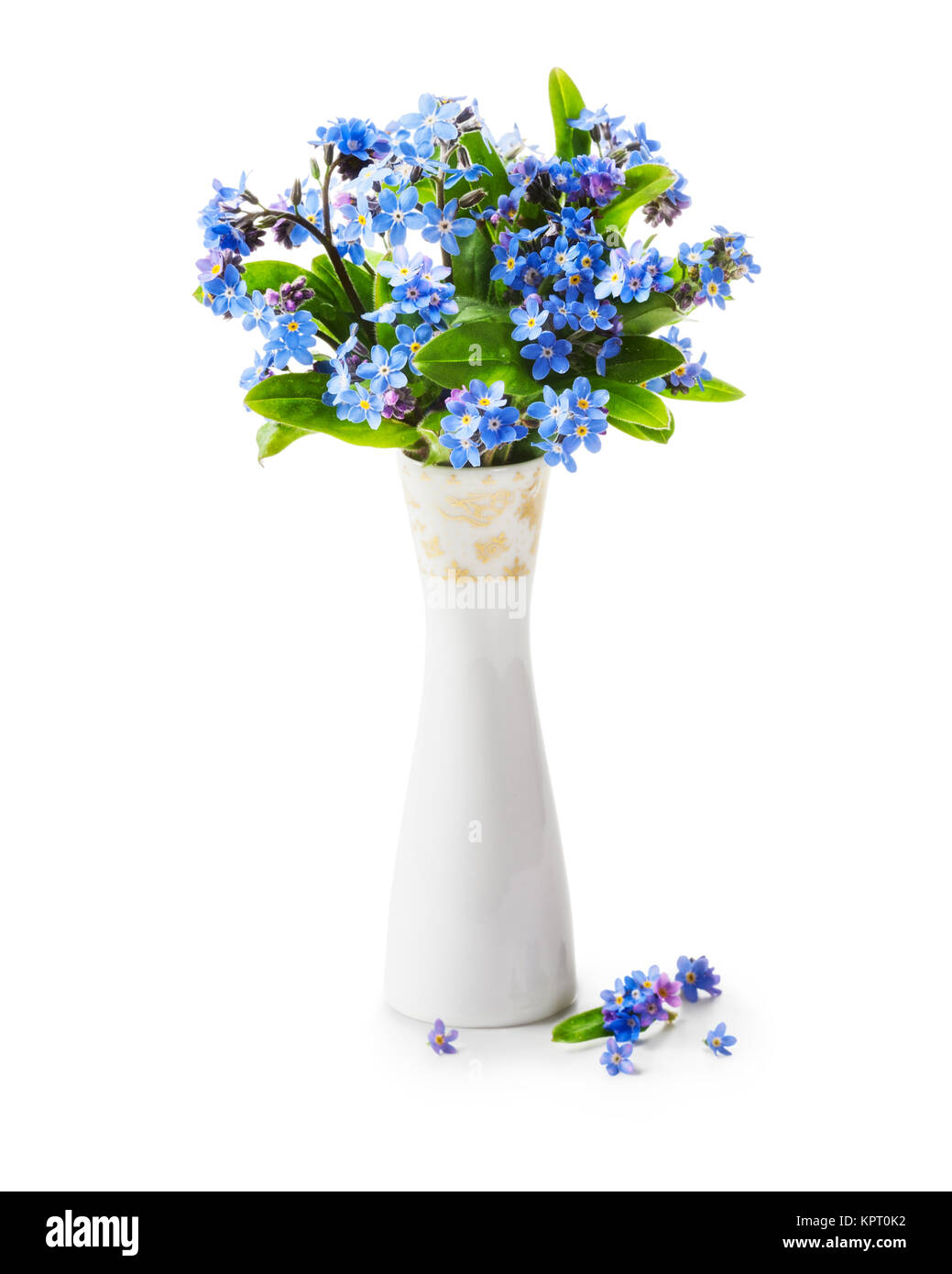Vasetto Con Fiori Non Ti Scordar Di Me All'Uncinetto – Regalo Fatto A Mano Per Moglie O Fidanzata, Decorazione Auto O Casa