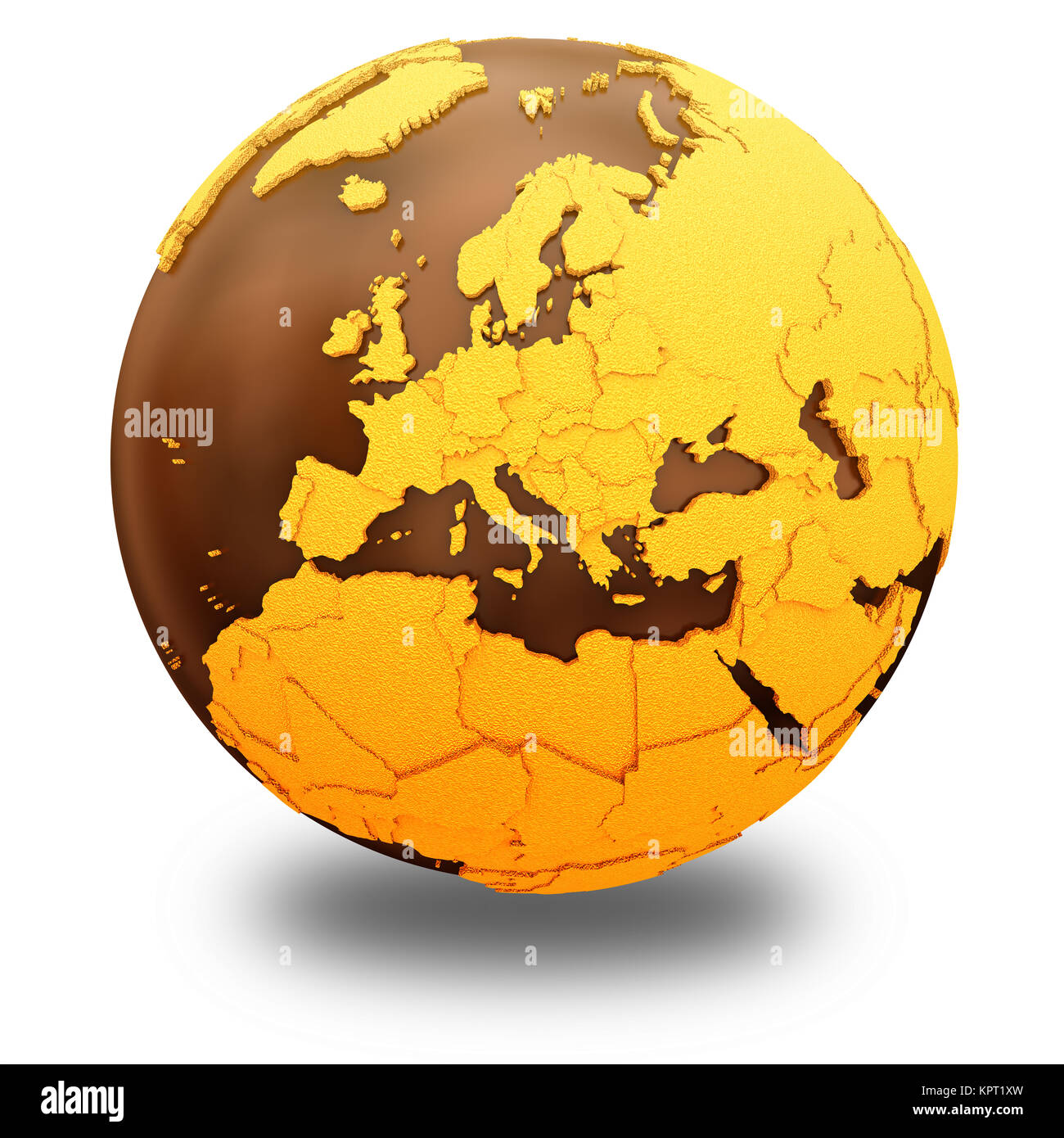 Europa sulla massa di cioccolato Foto Stock
