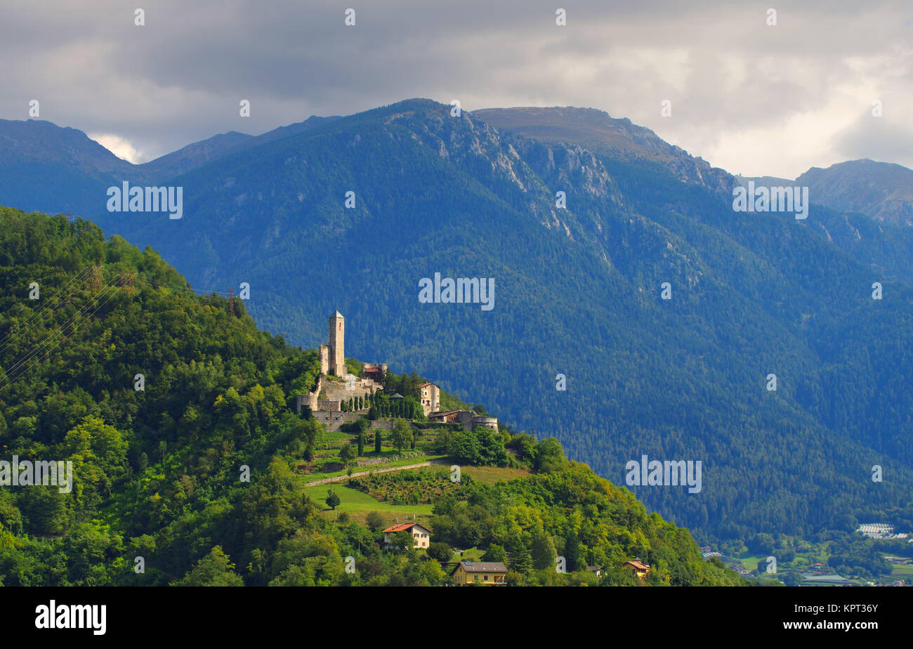 In der Nähe von Borgo Valsugana Trentino im, Castel Telvana - vicino a Borgo Valsugana in Trentino, il Castel Telvana Foto Stock