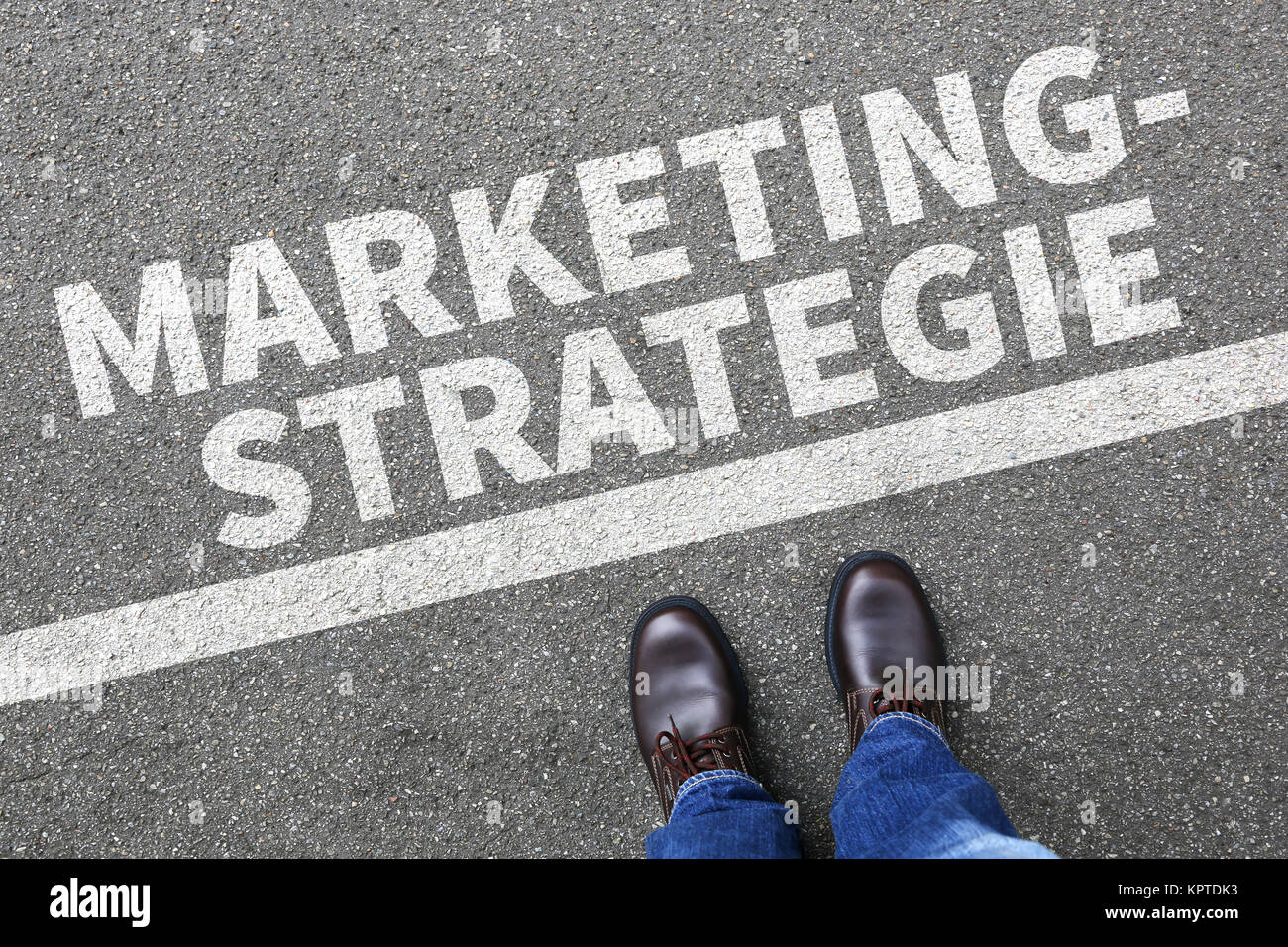 Strategie di marketing Werbung verkaufen Verkauf Business Konzept Erfolg erfolgreich Kunden Foto Stock