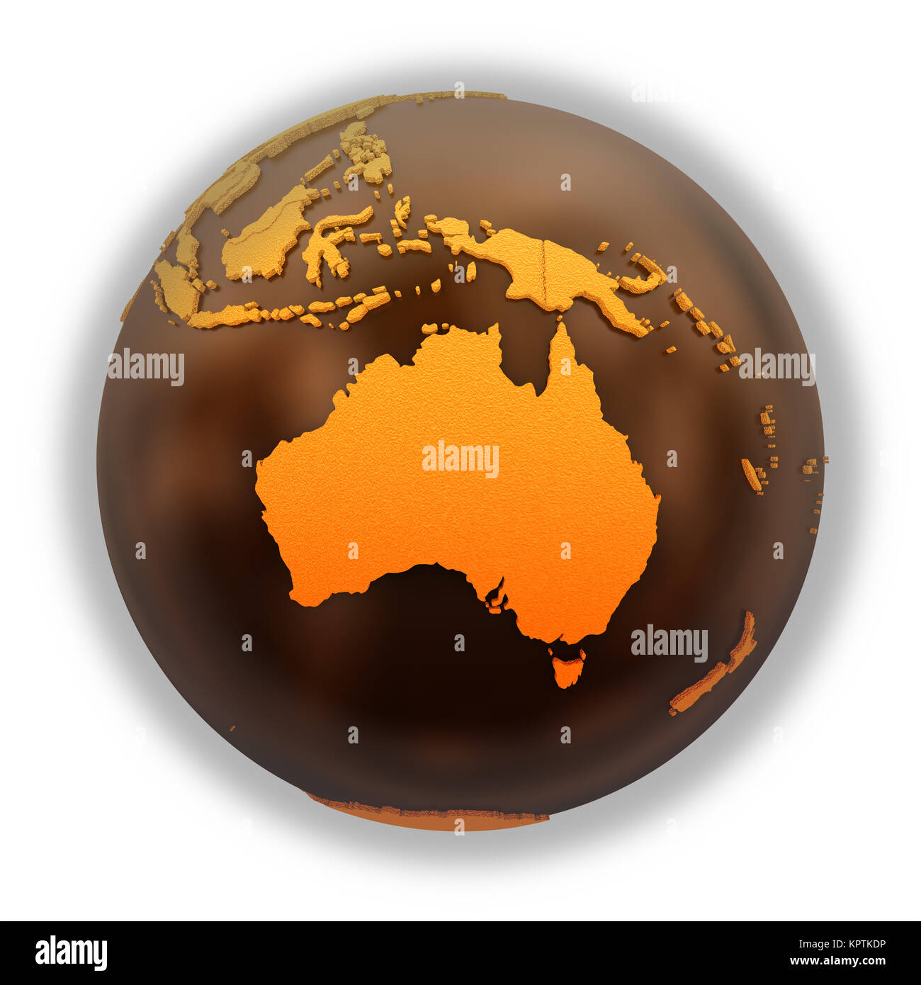 L'Australia sulla massa di cioccolato Foto Stock