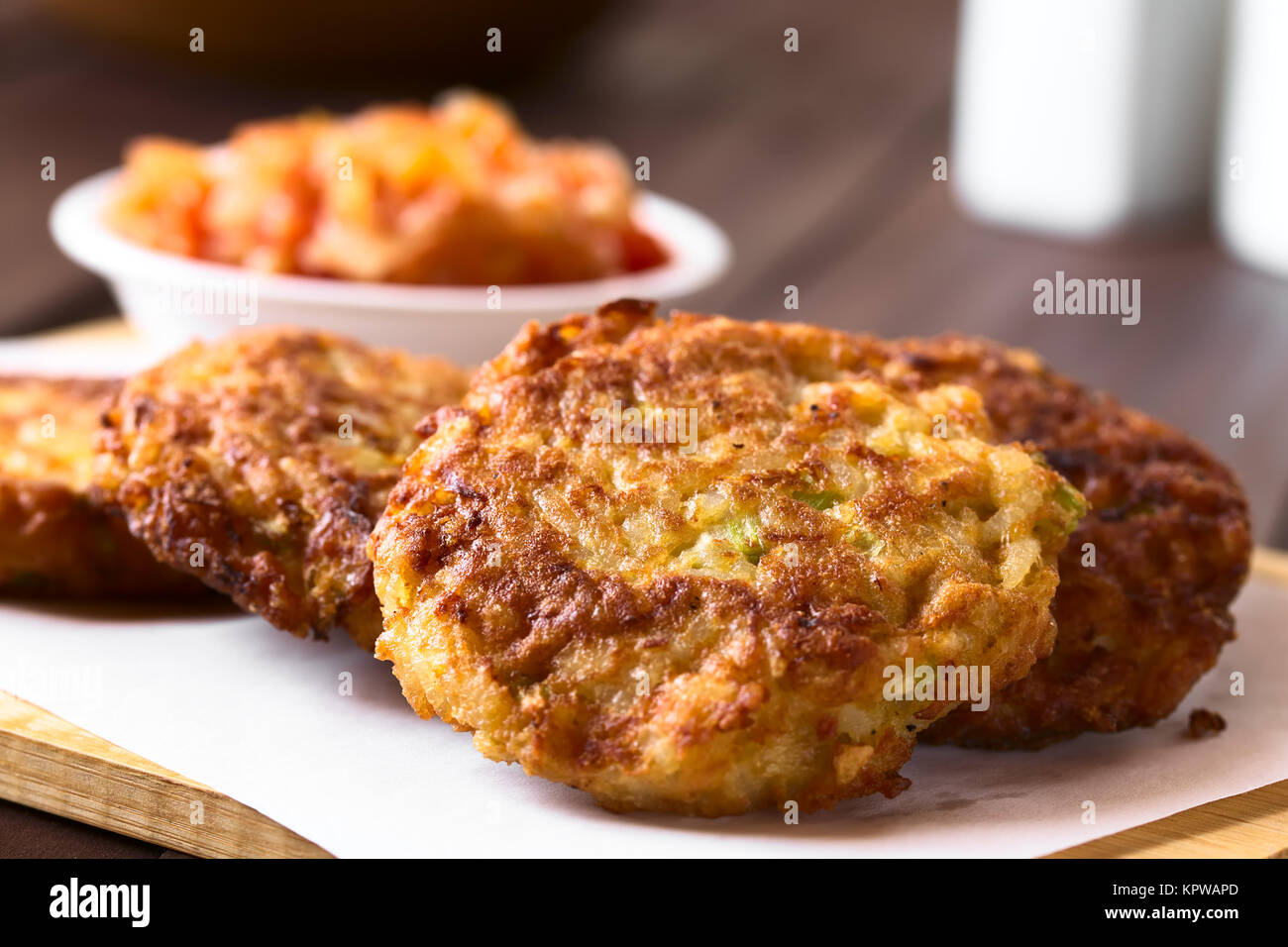 Polpette di riso o le frittelle Foto Stock