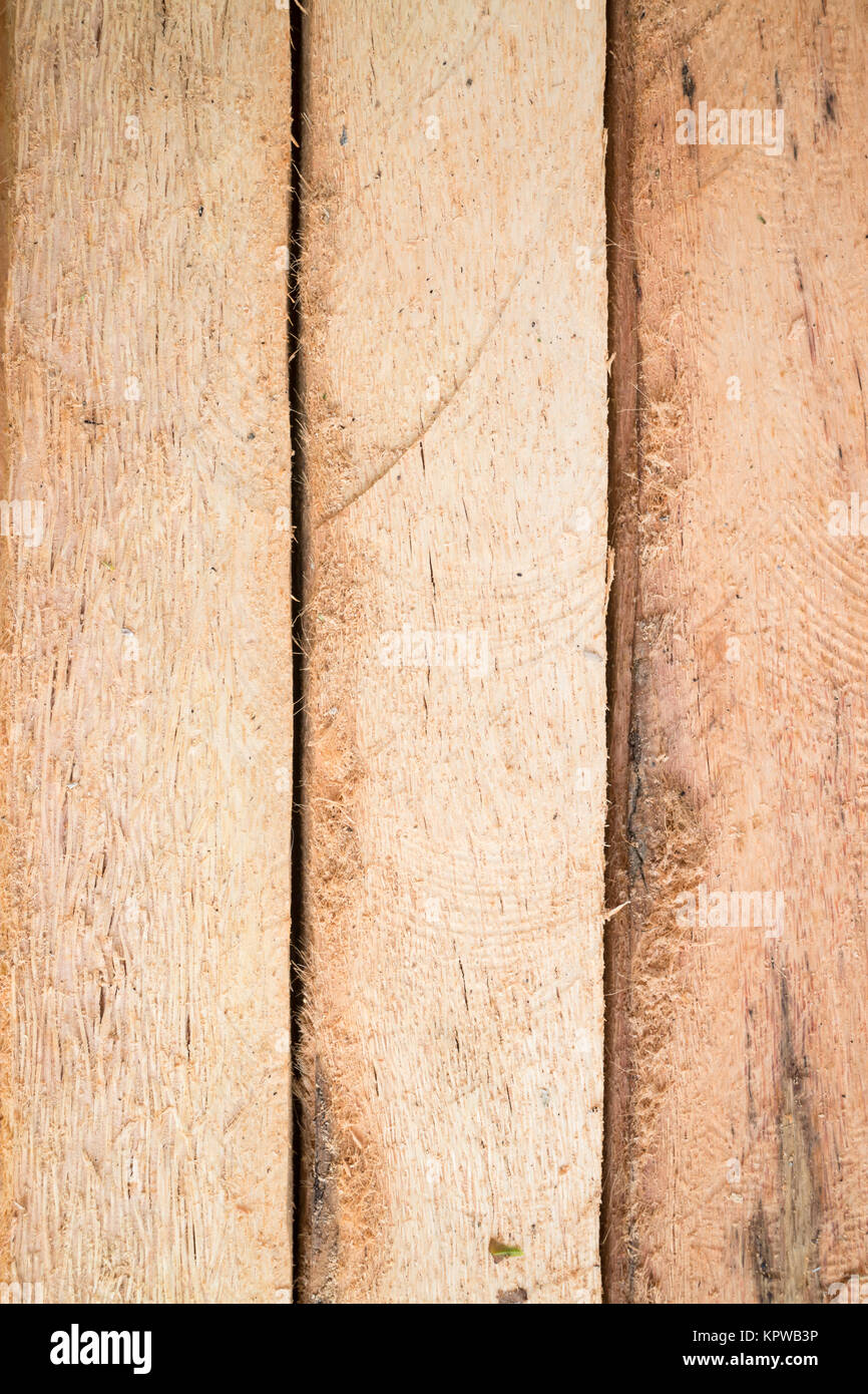 Legno per costruzione di edifici sullo sfondo Foto Stock