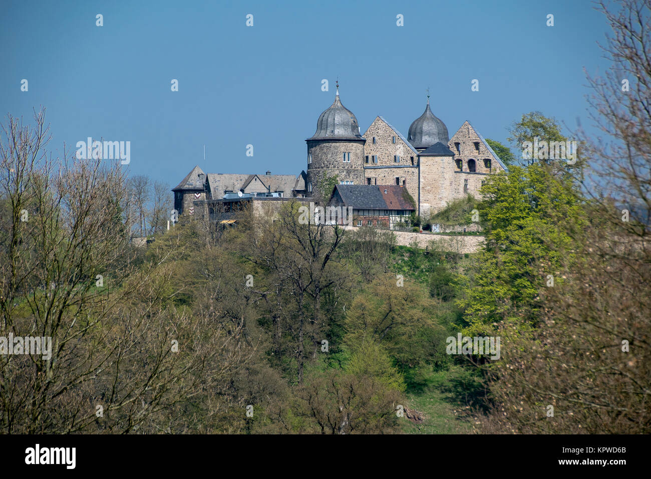 Sababurg nel Reinhardswald nel nord dell'Assia Foto Stock