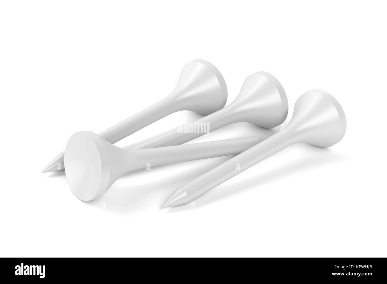 Gruppo di golf tees Foto Stock