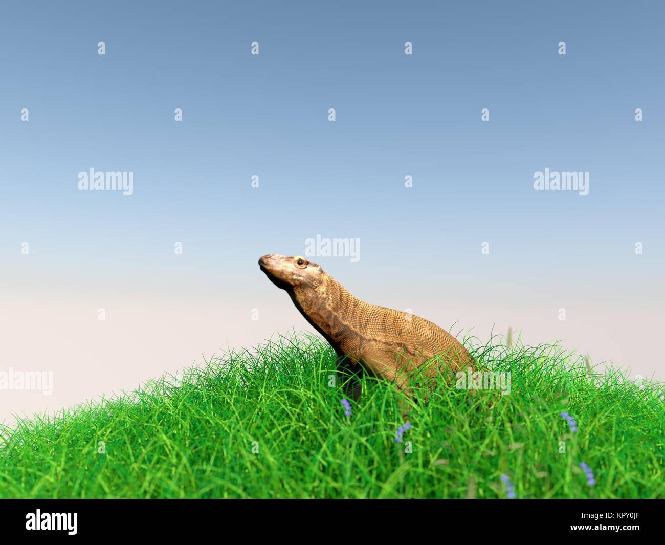 3d animale in medow Foto Stock