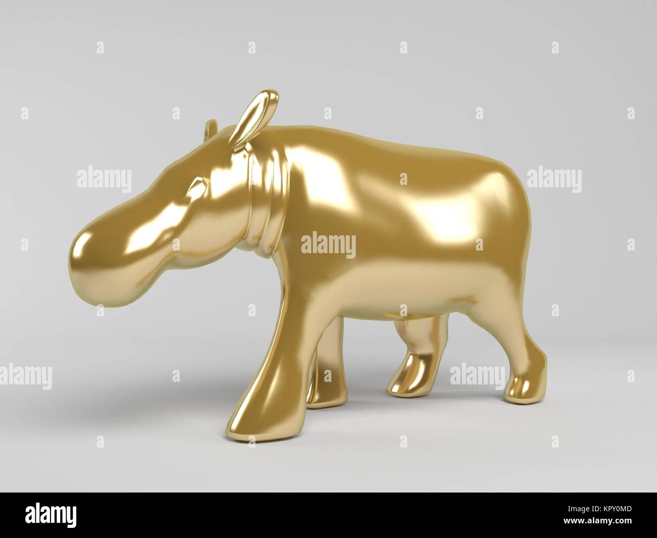 3d animale dorato Foto Stock