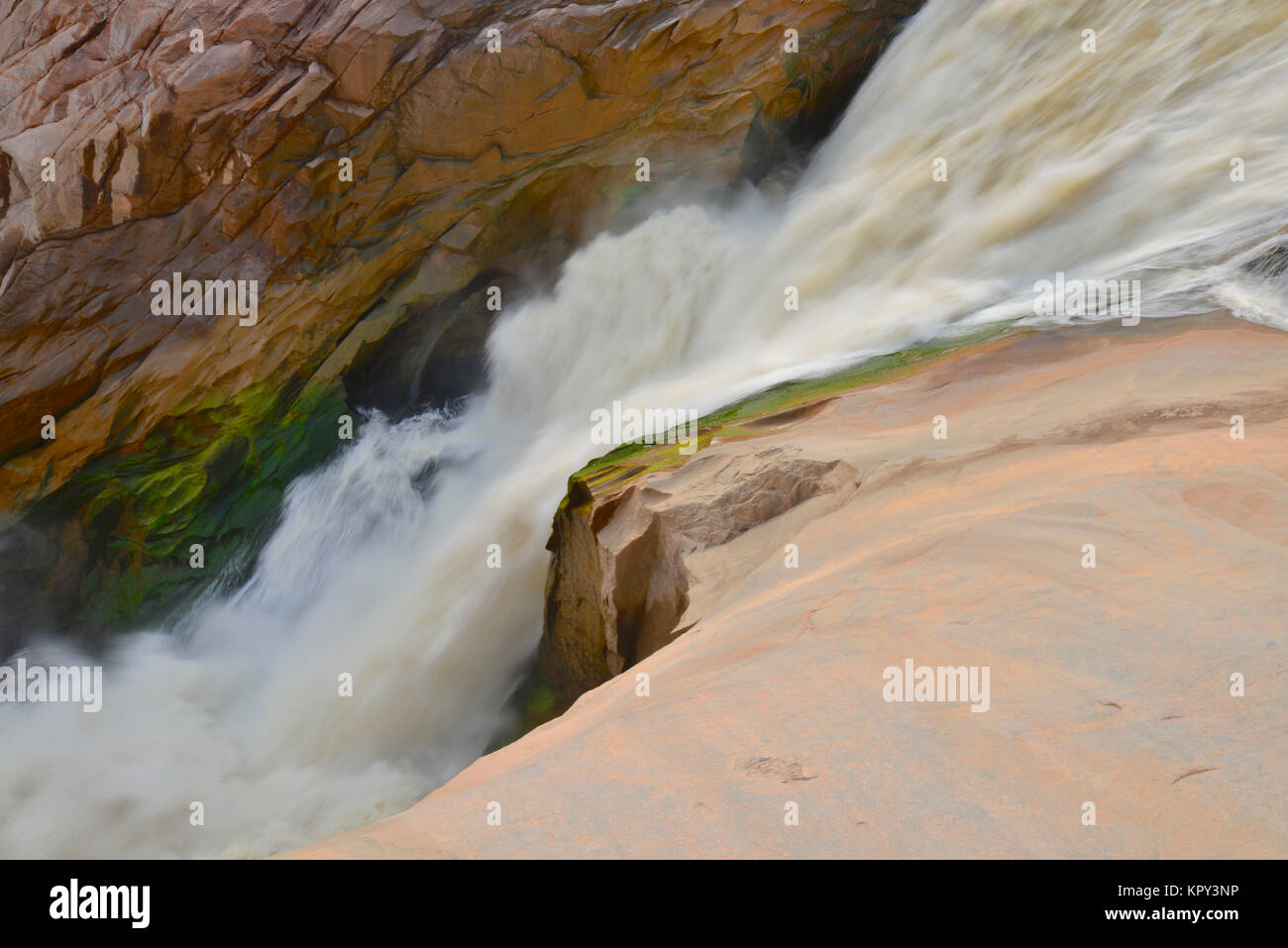 Augrabies la cascata più grande in Sud Africa sul fiume Orange. Foto Stock