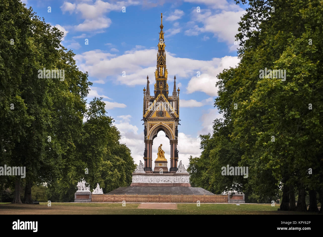L'Albert Memorial a Londra Foto Stock