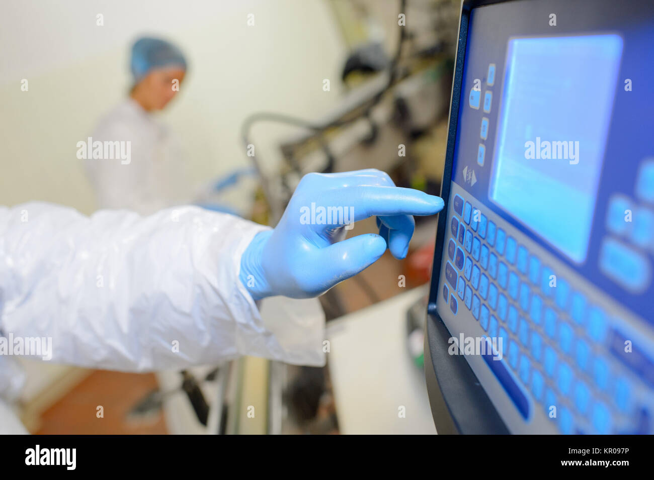 Operatore di computer Foto Stock