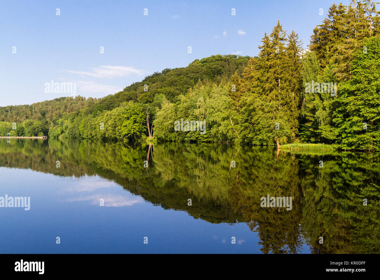 Lago di montagna a Harz Foto Stock