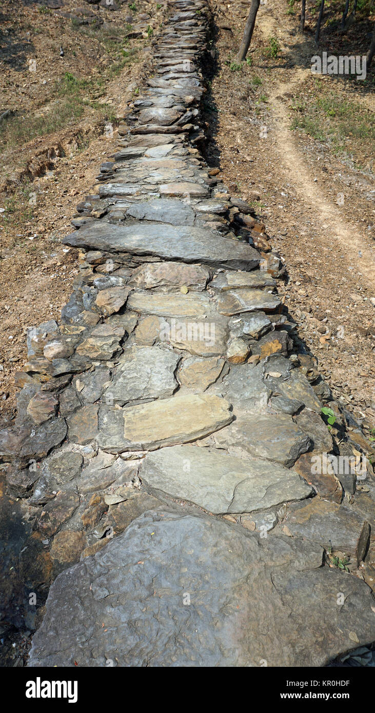 Percorso in collina Foto Stock