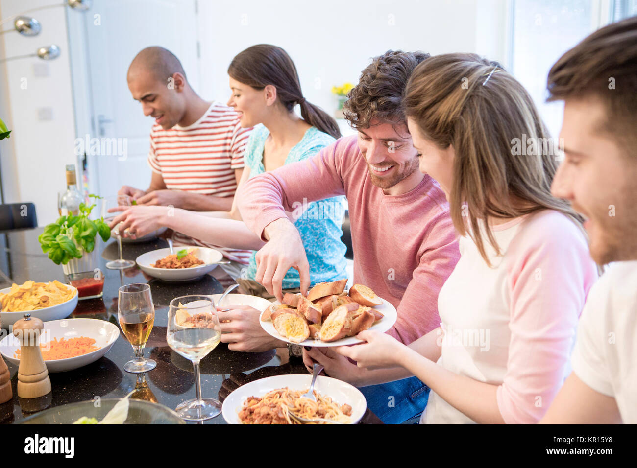 Dinner Party Foto Stock
