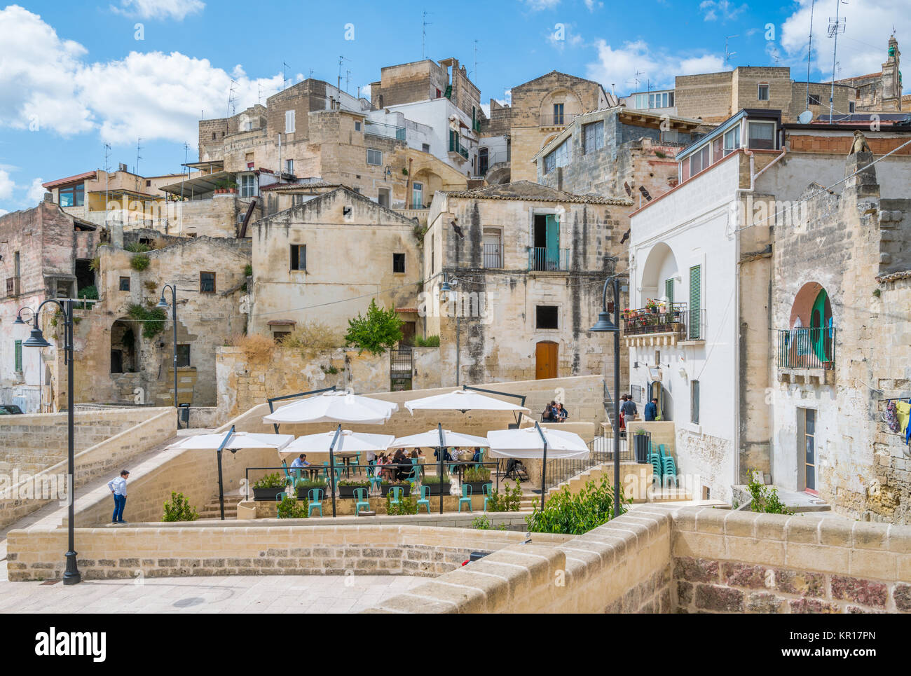 Vista panoramica a Gravina in Puglia in provincia di bari, puglia, Italia meridionale. Foto Stock