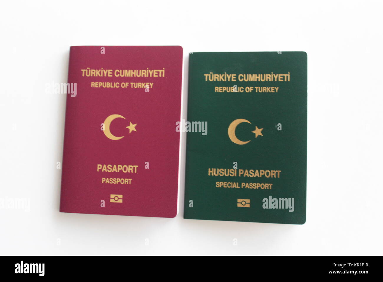 Green speciale passaporto turco Foto Stock