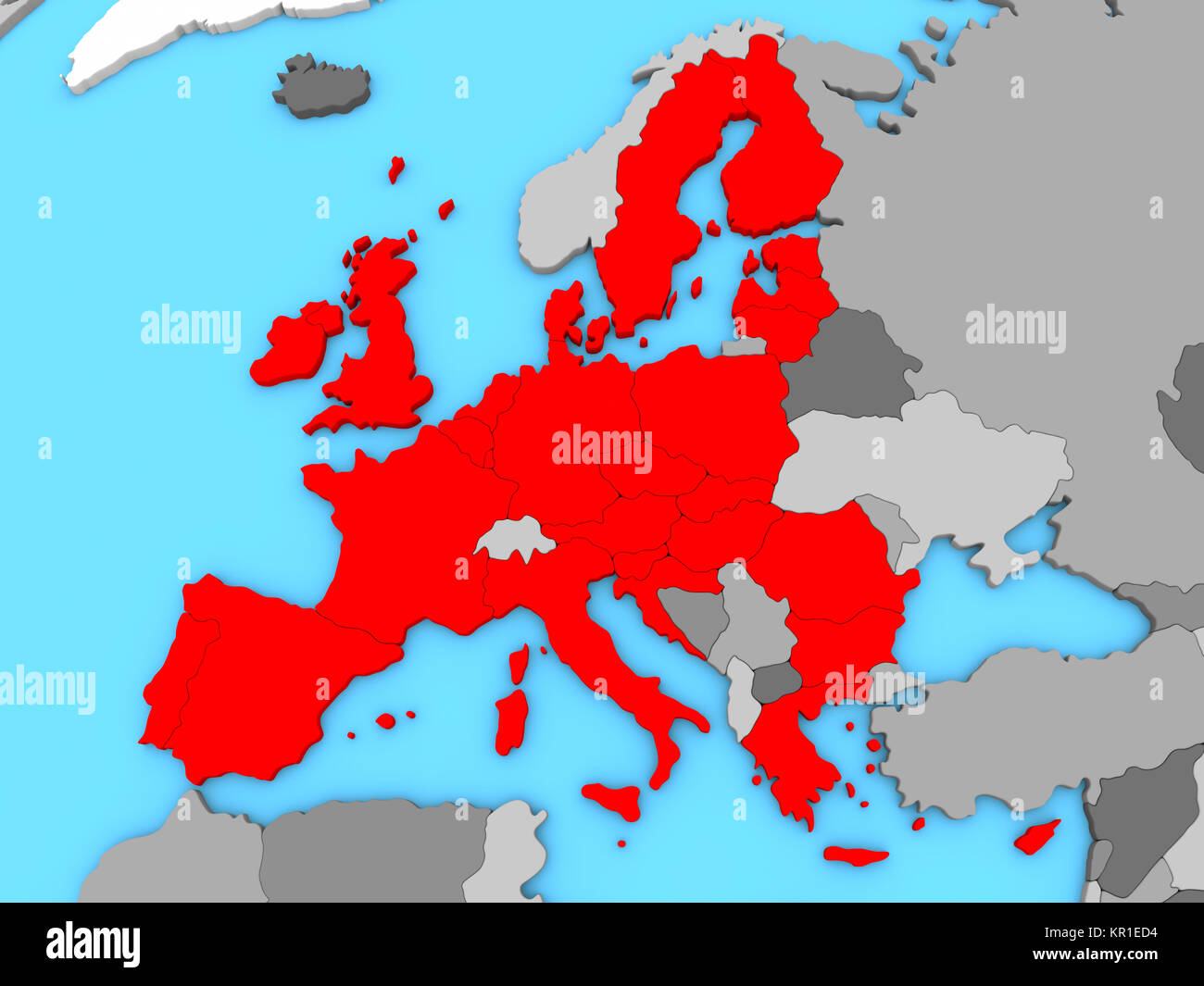 Mappa dell'UE Foto Stock