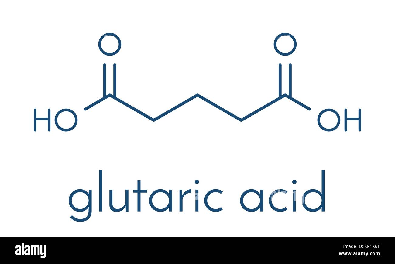 Acido glutarico molecola. Acidi organici bicarbossilici. Formula di  scheletro Immagine e Vettoriale - Alamy