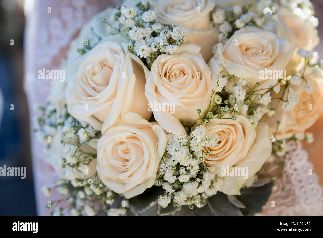 Wedding rose bouquet di fiori Foto Stock