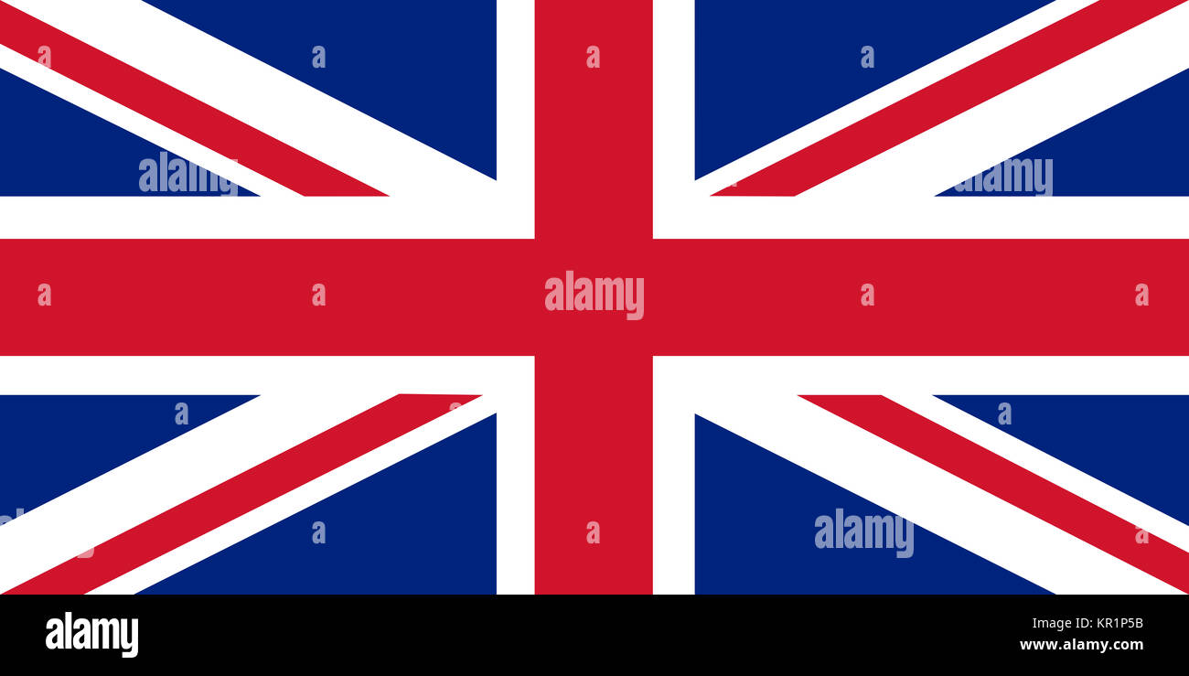 Union Jack - il Regno Unito bandiera Foto Stock
