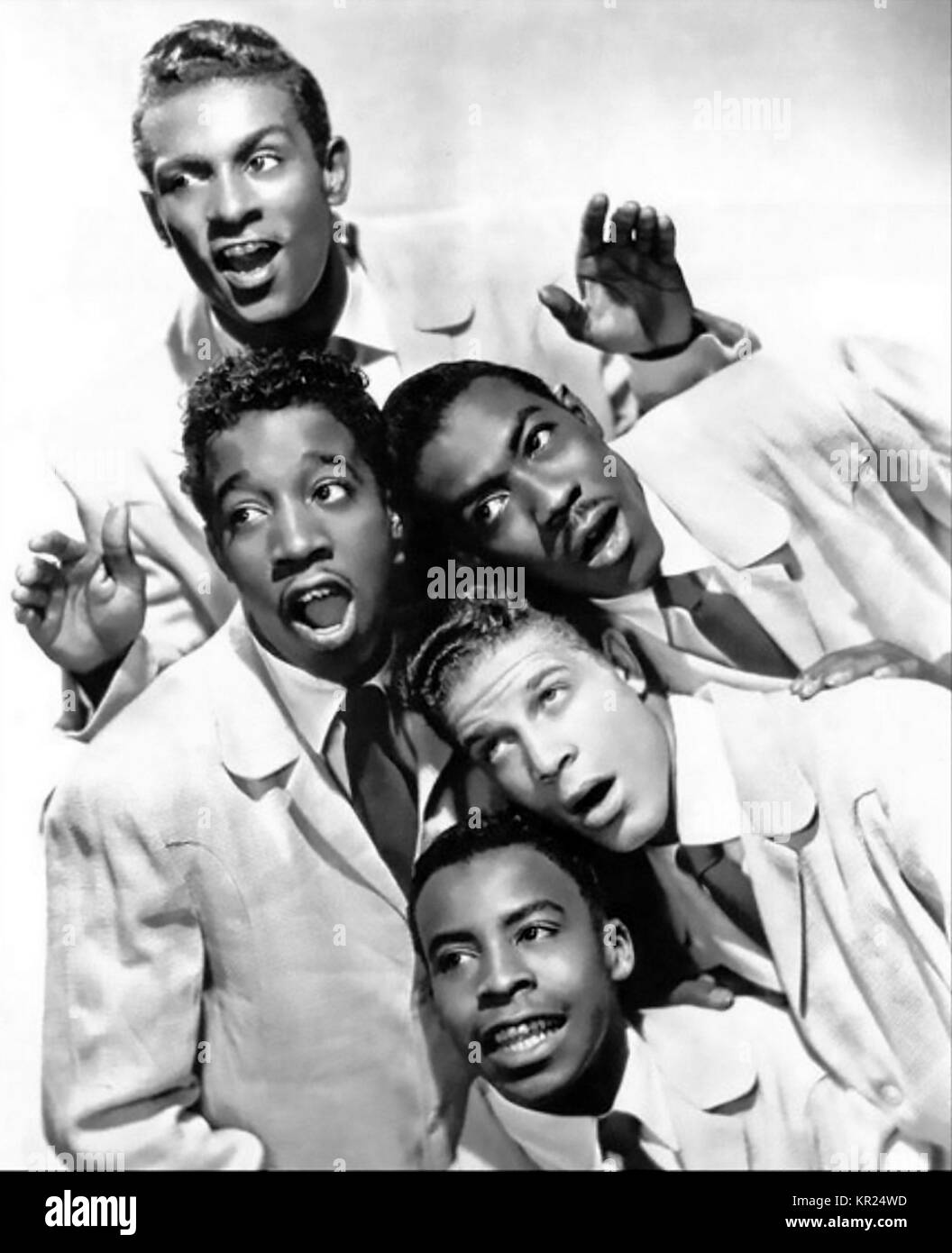 I cinque rasi foto promozionale di noi doo-wop gruppo circa 1955 Foto Stock