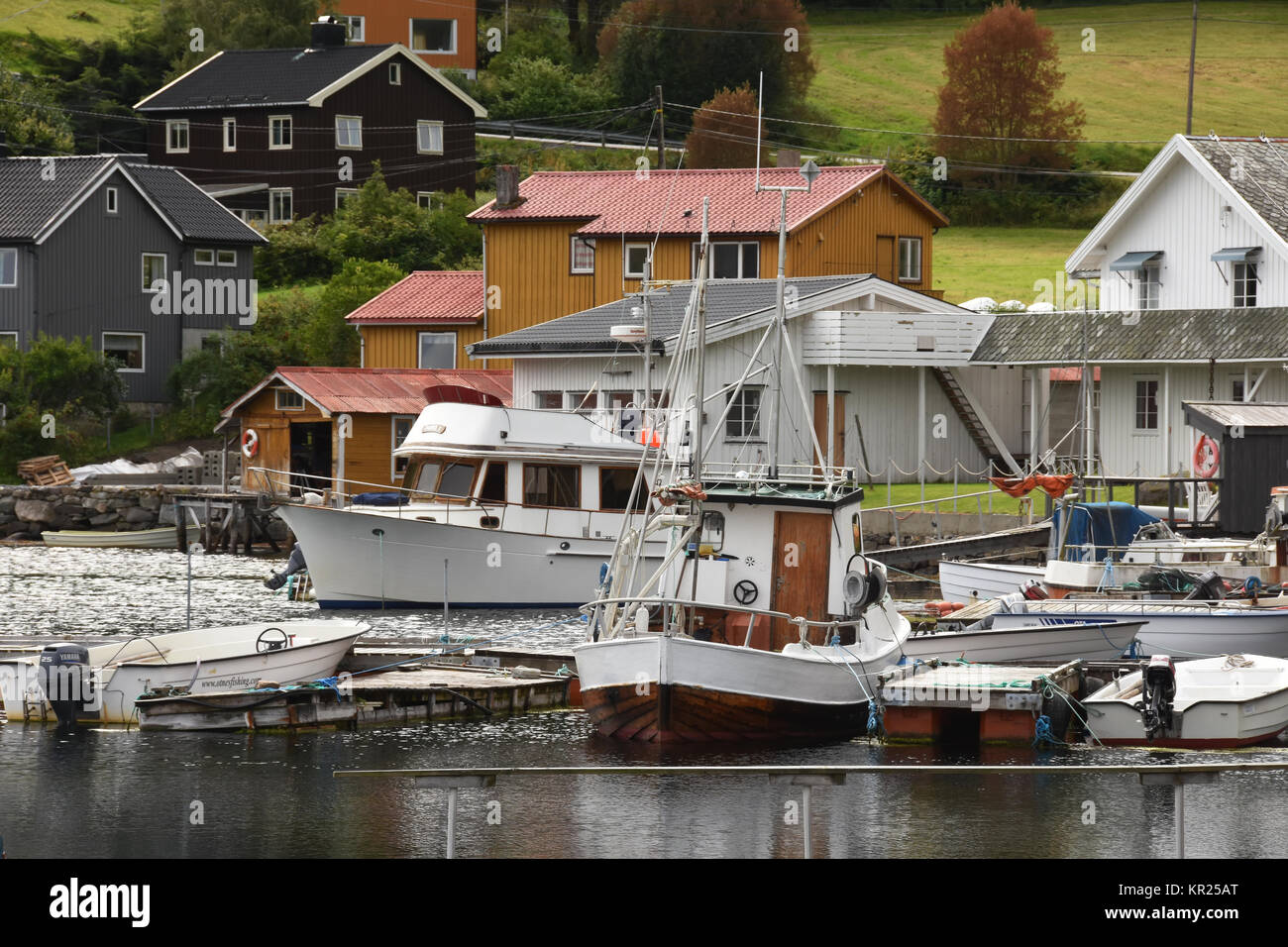 Villaggio di Pescatori, Norvegia Foto Stock