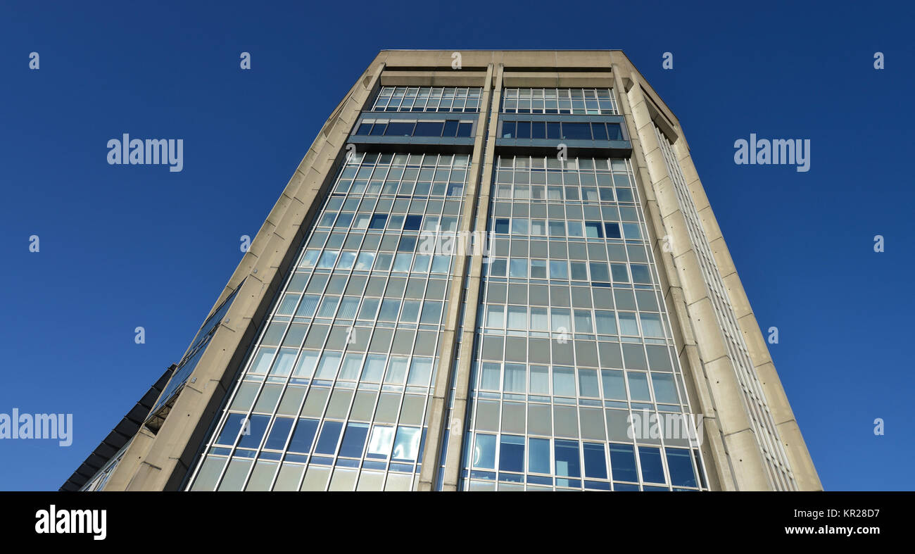 Università di Tecnologia alta crescita, M?hlenpfordtstrasse, università tecnica, Brunswick, Bassa Sassonia, Germania, TU-Hochhaus, Muehlenpfordtstrasse, Te Foto Stock