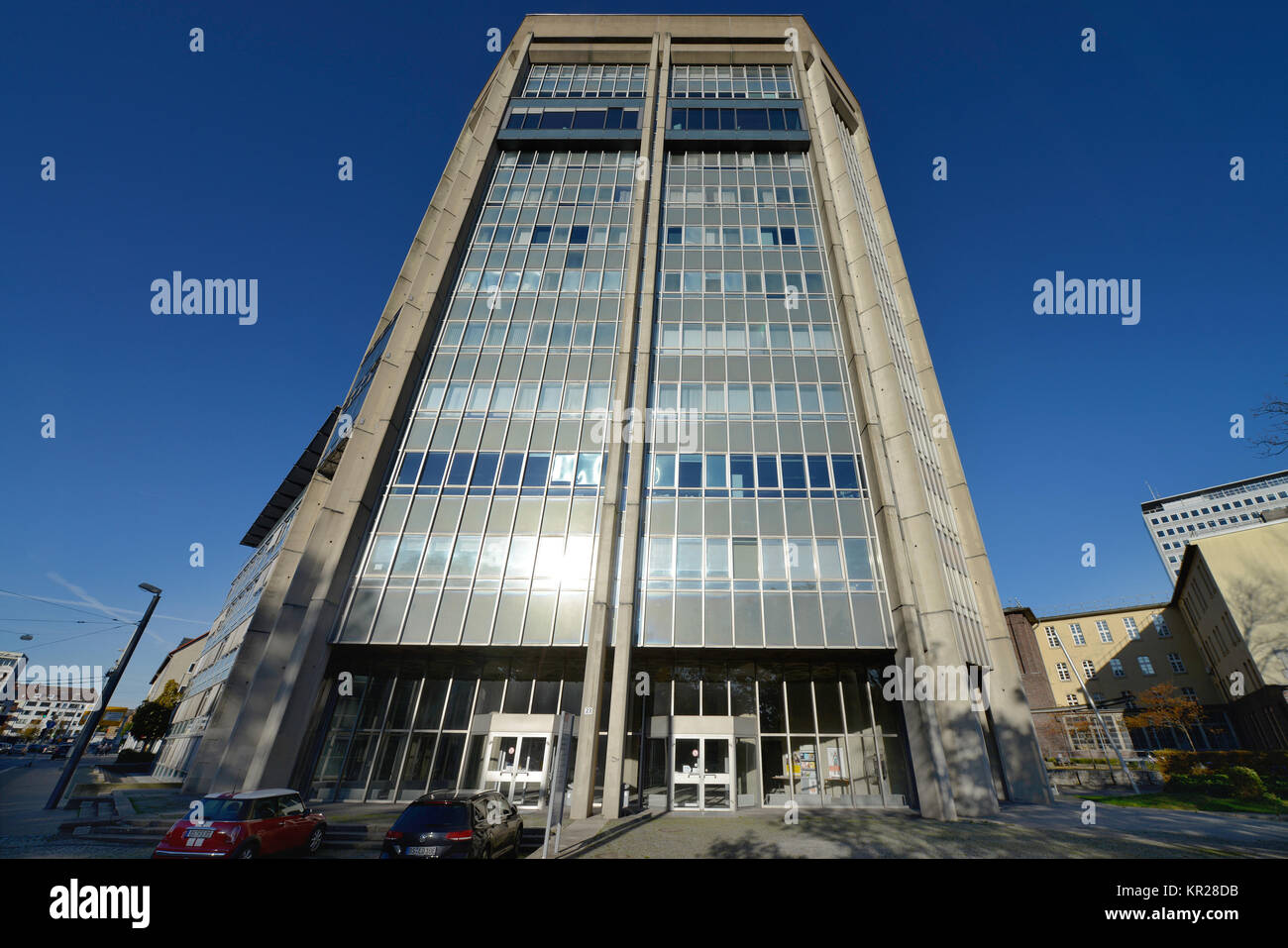 Università di Tecnologia alta crescita, M?hlenpfordtstrasse, università tecnica, Brunswick, Bassa Sassonia, Germania, TU-Hochhaus, Muehlenpfordtstrasse, Te Foto Stock