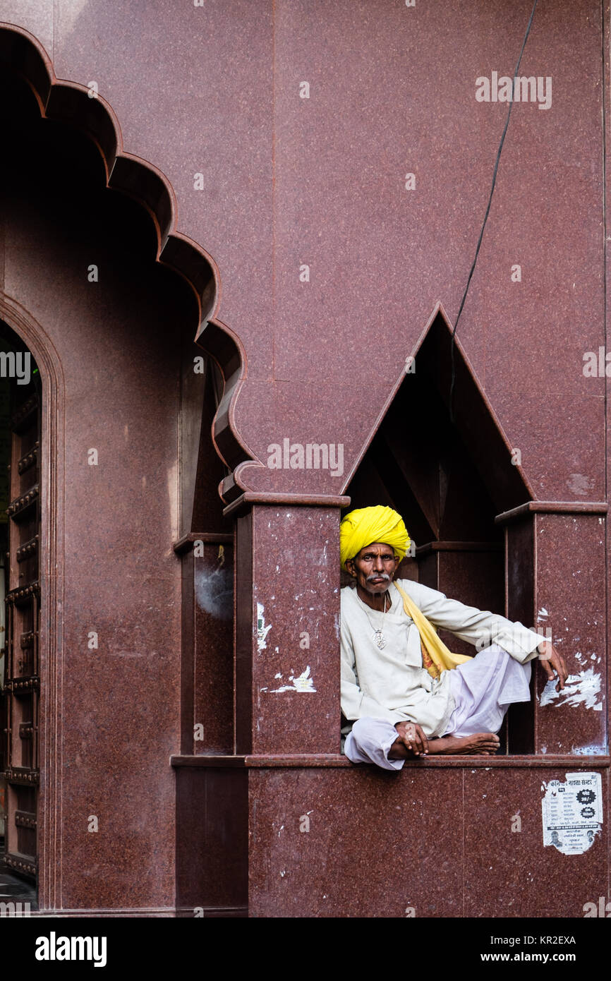 Brahma Lago, Lago di Pushkar, Rajasthan Foto Stock