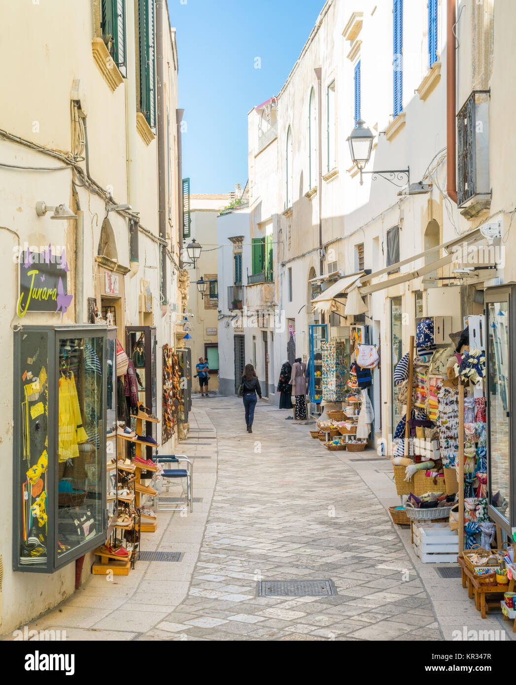 Otranto, provincia di Lecce la penisola salentina, Puglia, Italia. Foto Stock