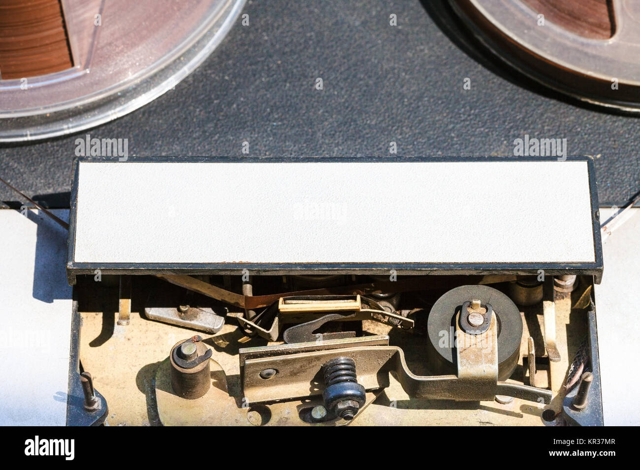 Guide meccaniche della bobina a bobina recorder Foto Stock