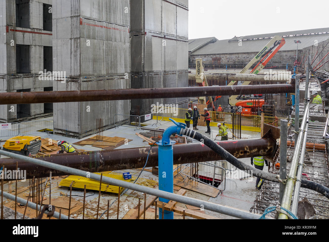 Costruzione di uffici a Cork, Irlanda. Foto Stock