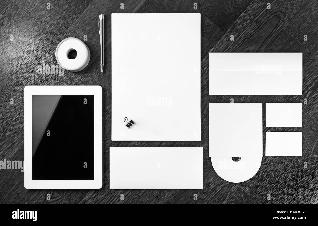 Vuoto set di cancelleria Foto Stock