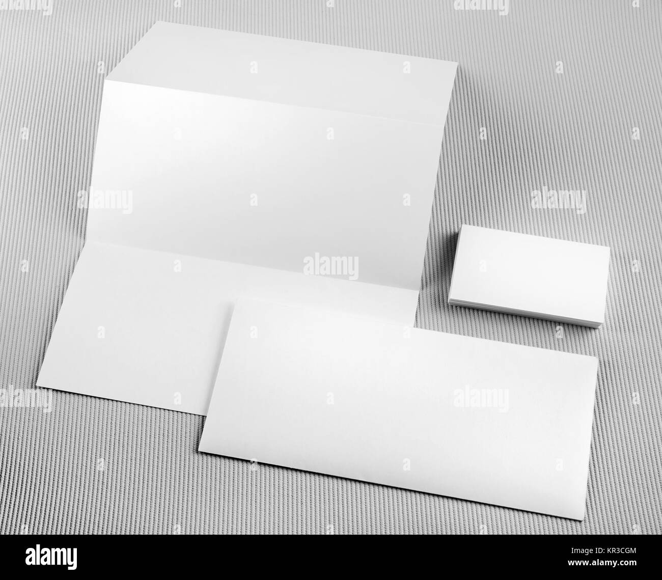 Vuoto modello di identità Foto Stock