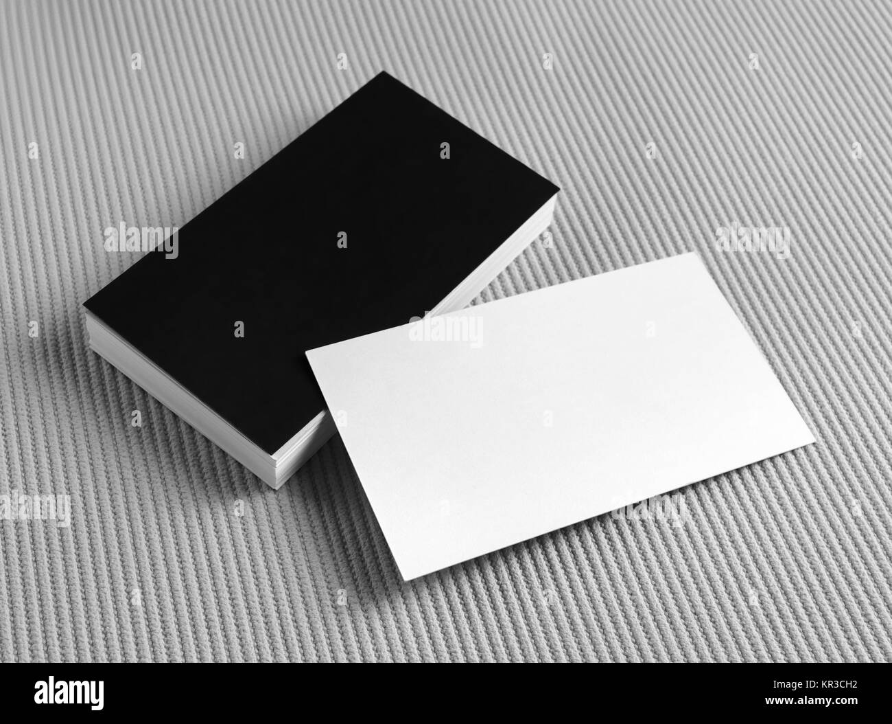 Set di blank business cards Foto Stock