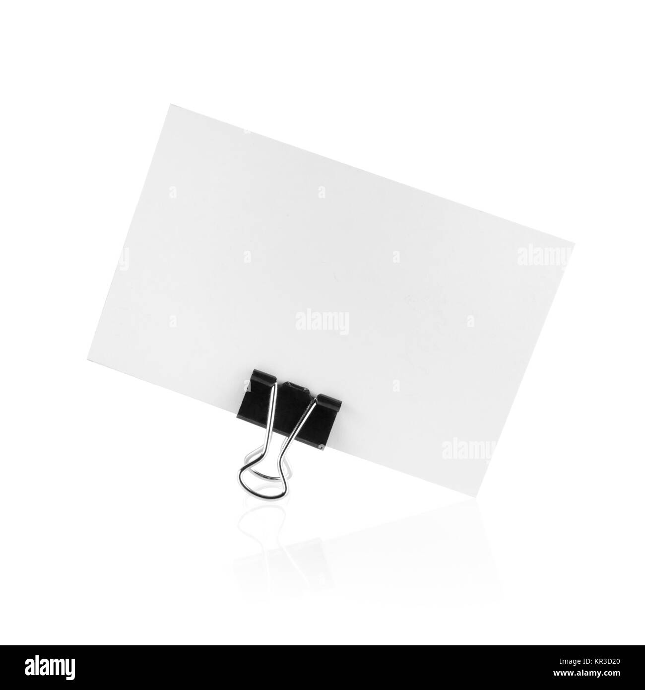 Isolato business card Foto Stock
