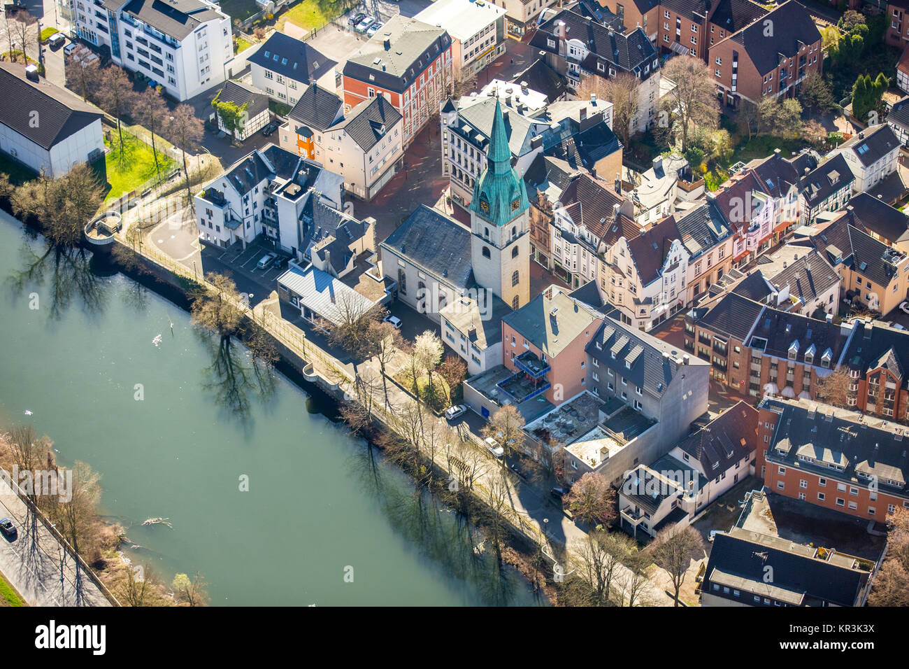 Chiesa Riformata Hohenlimburg, vecchia di Hohenlimburg an der Lenne, Hohenlimburg, Hagen, zona della Ruhr, Renania settentrionale-Vestfalia, Germania, Hagen, zona della Ruhr Foto Stock