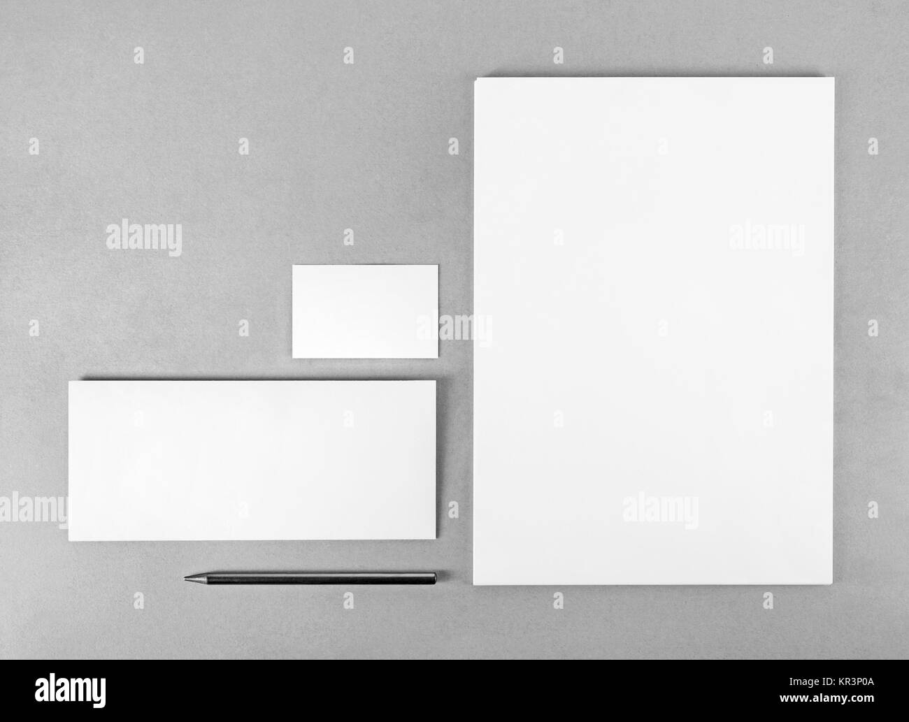 Vuoto set di cancelleria Foto Stock