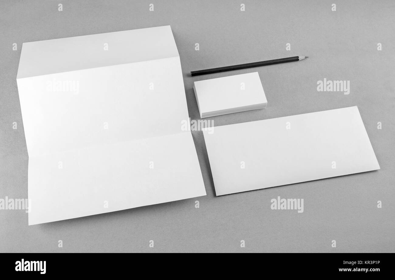 Blank corporate identity Foto Stock