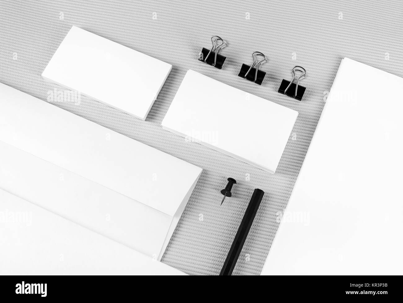 Vuoto set di cancelleria Foto Stock