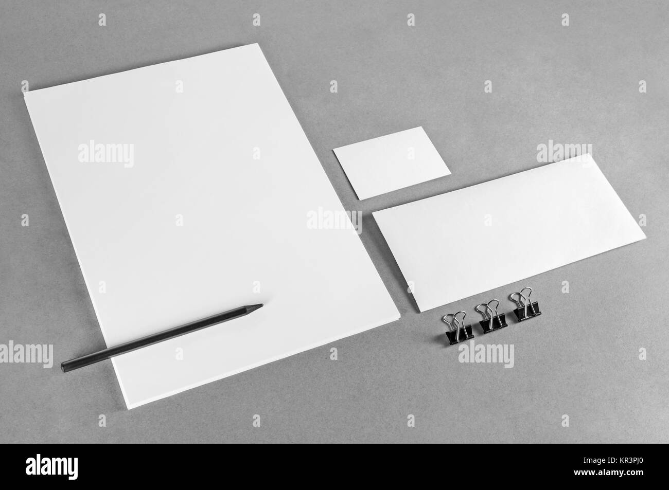 Vuoto modello di cancelleria Foto Stock