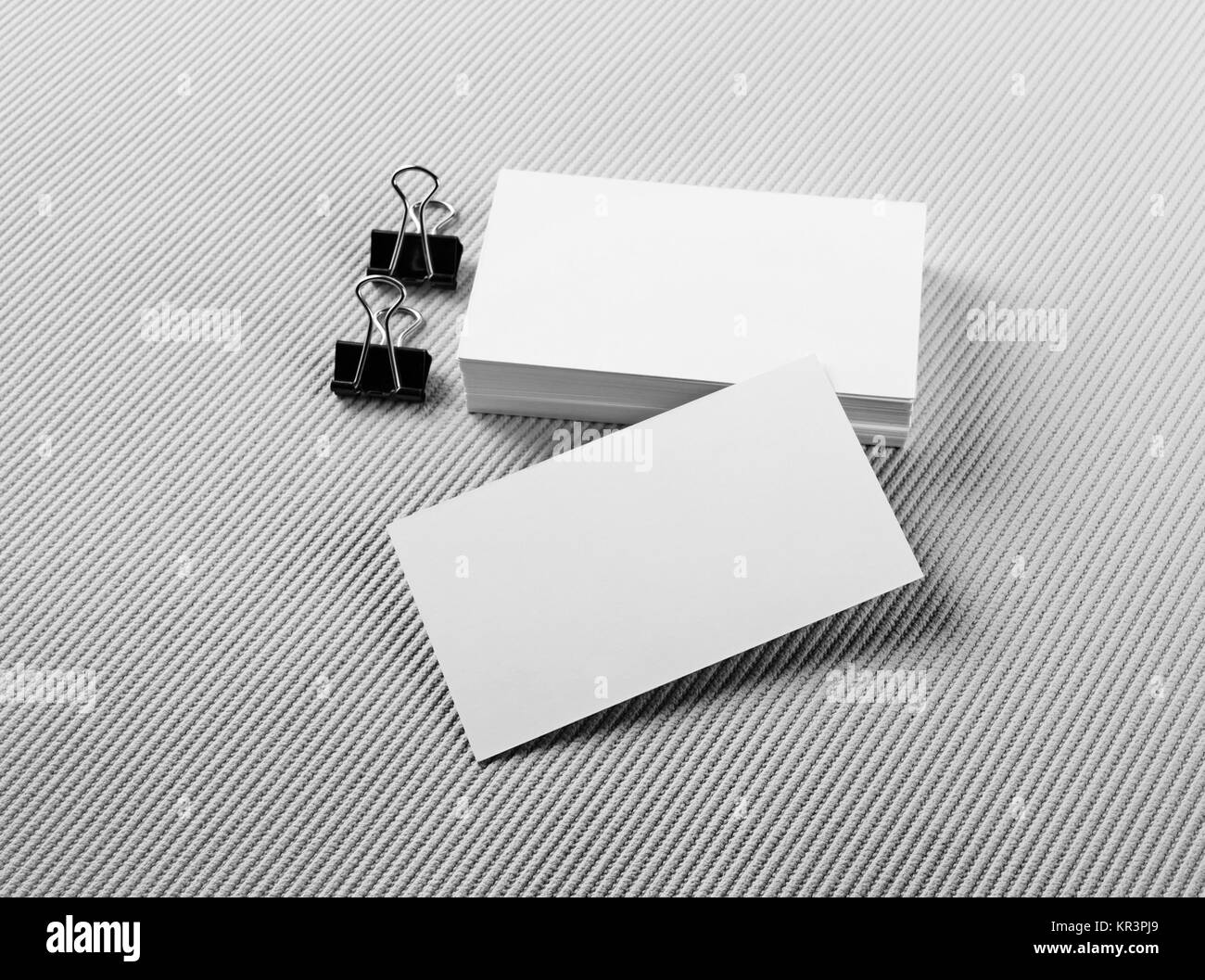 Blank business cards Foto Stock
